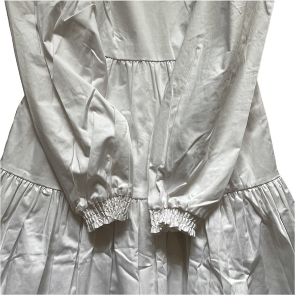 🎉 4x HP 🎉 NWT Danielle Bernstein Puff Sleeve Calf MIDI Dress - Picture 3 of 7